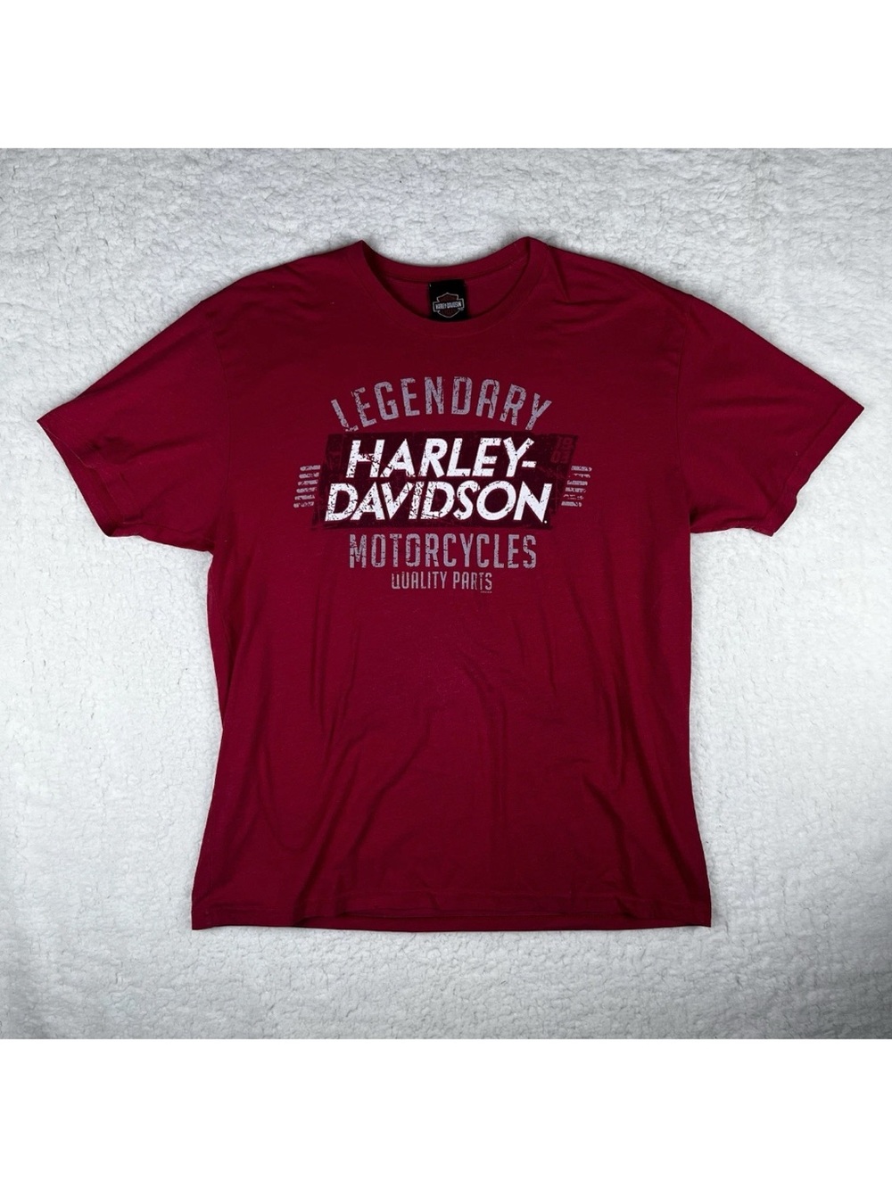 Harley Davidson Mens XL Red Graphic Tshirt Greenville South Carolina 2011